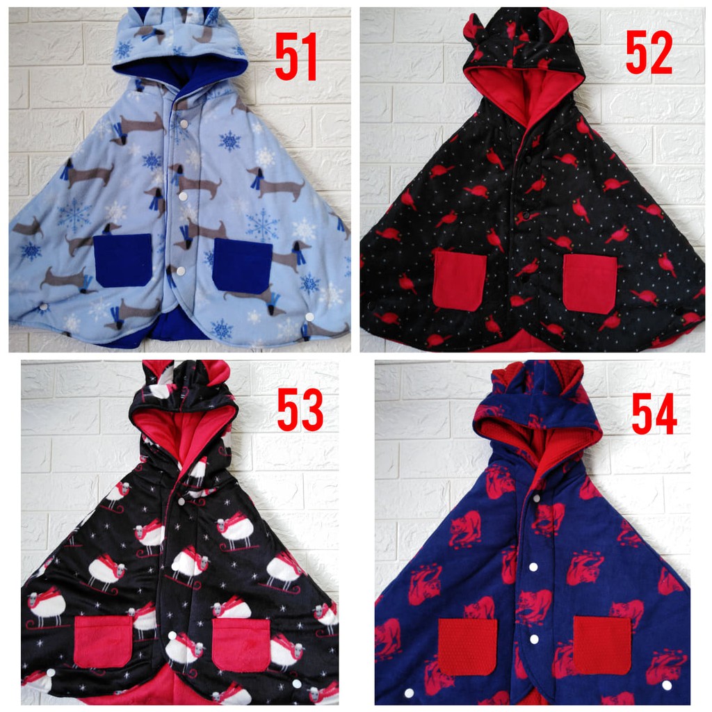 Babycape Selimut Jaket Bayi Multifungsi Baby Cape Mantel Motif Seri 39 sd 81