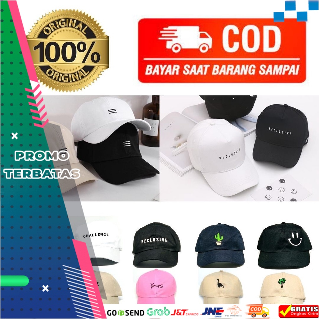 Jual Termurah Topi baseball / garis tiga / challange / reclusive ...