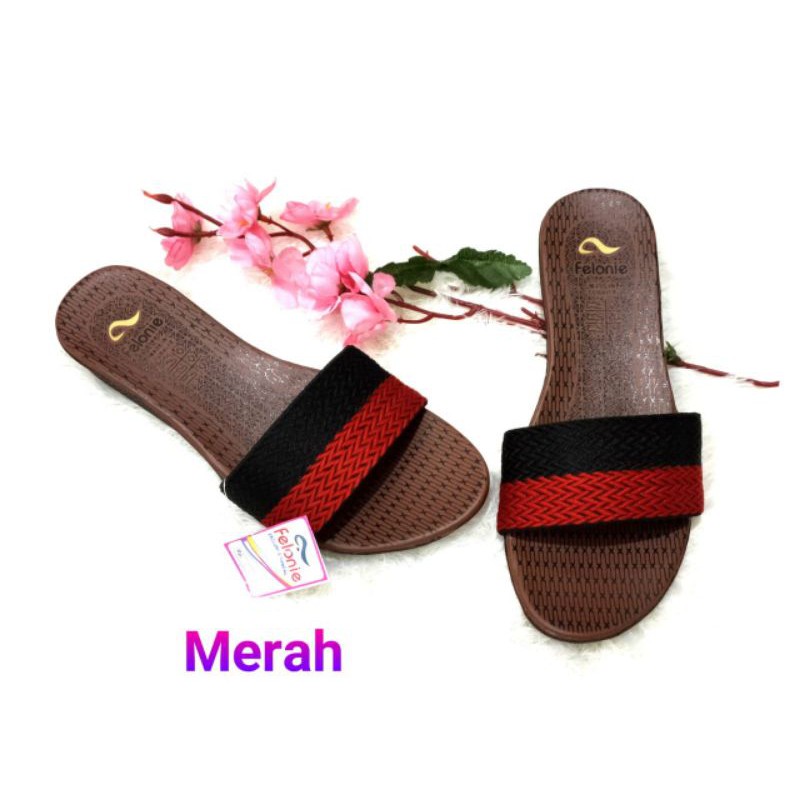 sandal wanita murah selop ( Felonie MRA 01 2 warna + DH 01 ) turki rajut terbaru