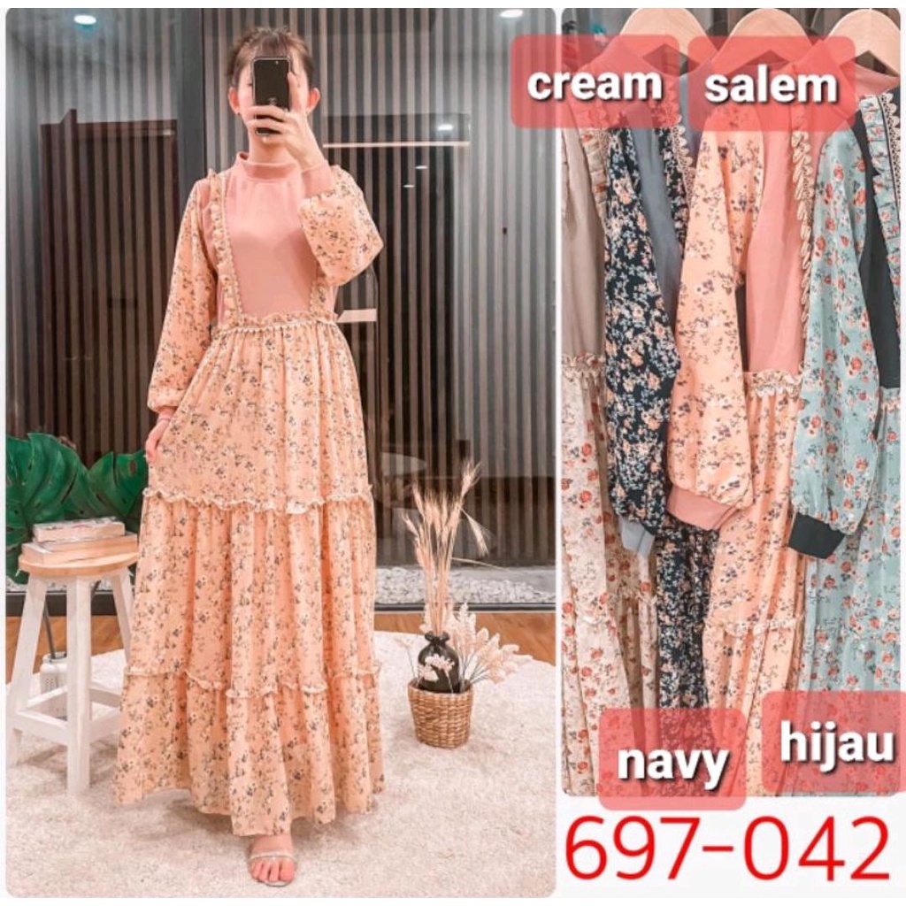 gamis gratias maxi ceruti rompi knit