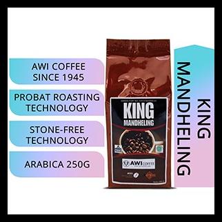 

Awi Coffee King Mandheling 250Gr Biji|Roasted Arabica|Specialty Grade|