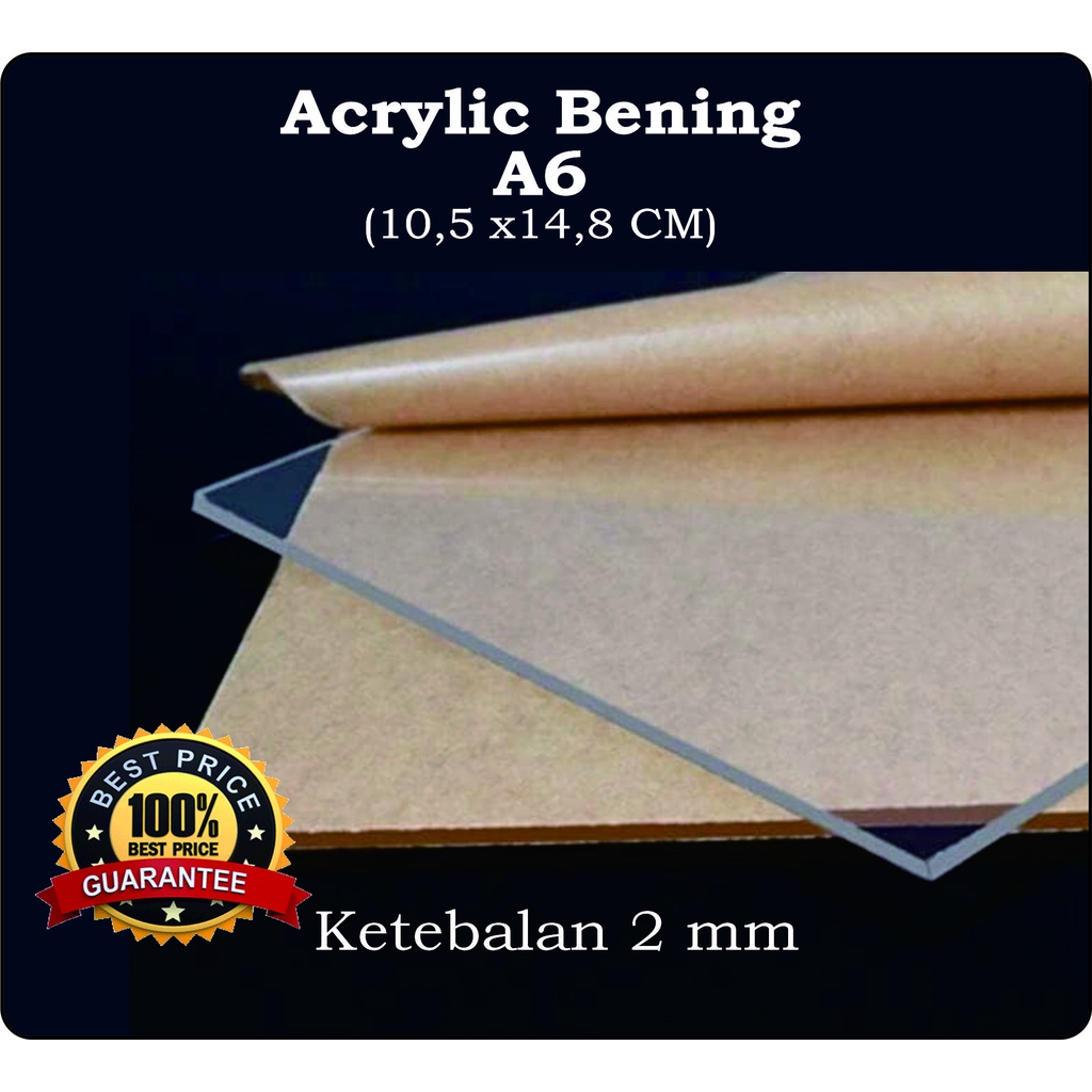 LEMBARAN AKRILIK A5 2MM ACRYLIC MURAH | AKRILIK POTONG | AKCRYLIC LASER