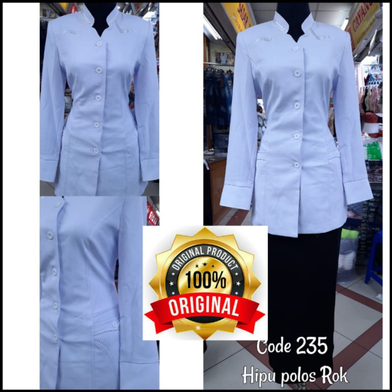 PROMO ATASAN PUTIH WANITA JAS PUTIH BLAZER PUTIH Baju Dinas Putih Wanita PERAWAT BIDAN PDH KLINIK