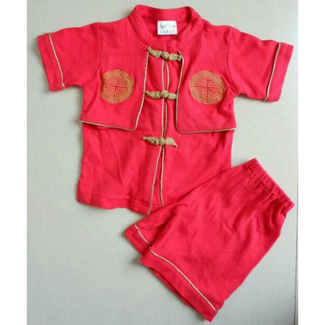 Setelan Cheongsam Anak Laki-laki