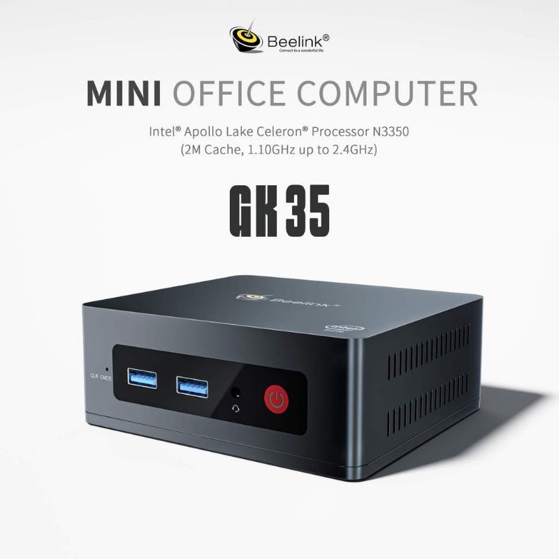 Mini PC Beelink GK35 4/64GB Intel Apollo N3350 Dual HDMI Wifi Windows 10