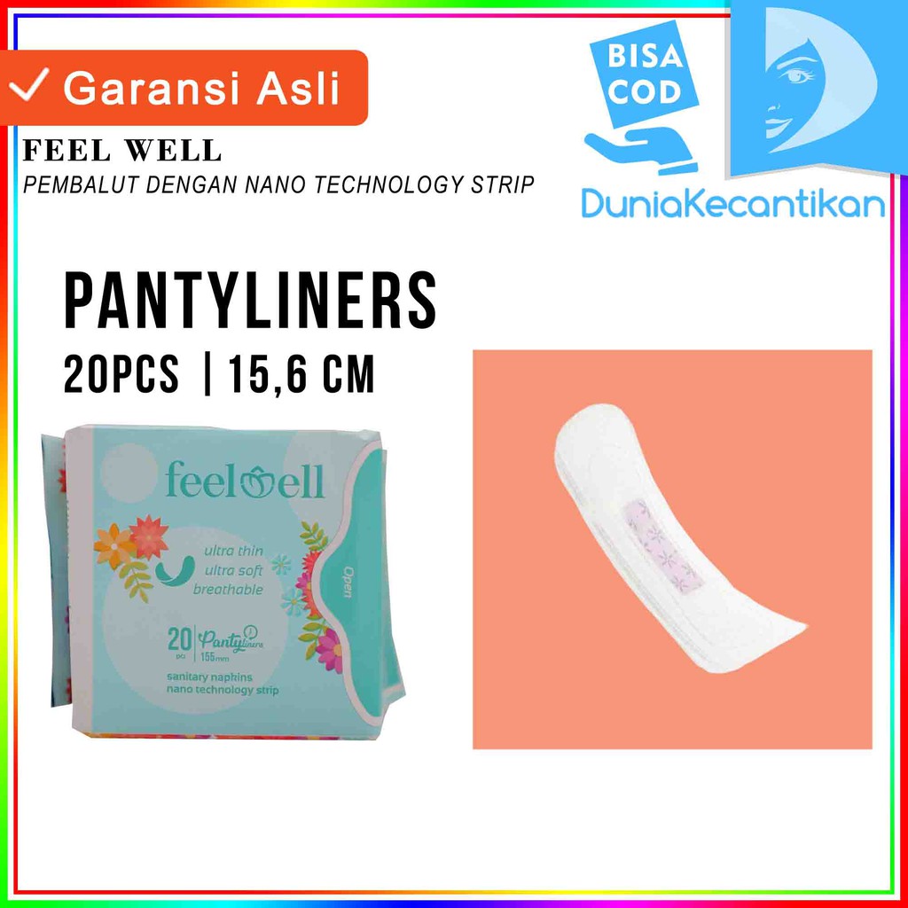 FeelWell Pembalut Pantyliner / Pembalut FeelWell / Pantyliner FeelWell / Feel Well - DKMALL