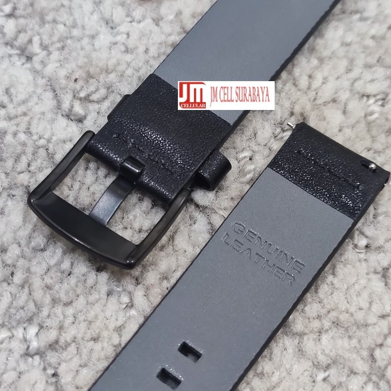 Tali Jam Strap Amazfit GTR 2E - Modern Leather Kulit Metal Buckle