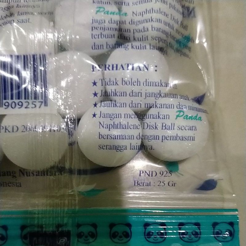 kapur barus, per renteng 6pcs.