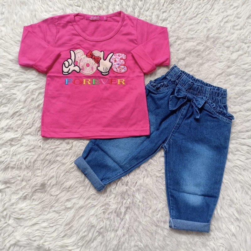 Baju Bayi Jeans Kaos