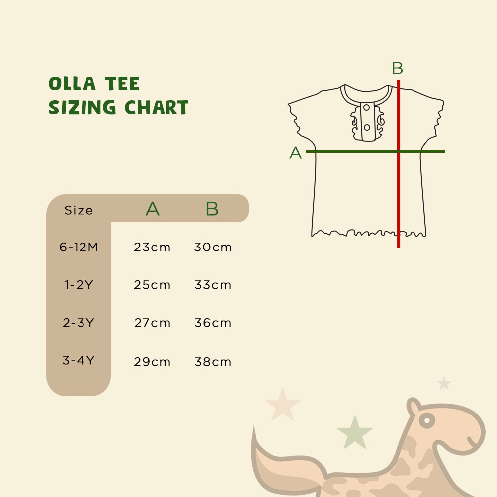 KAOS BAYI DAN ANAK PUER'S OLLA RIB TEE