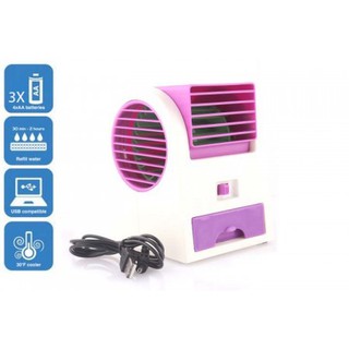 AC MINI PORTABLE DOUBLE BLOWER MINI AC KIPAS ANGIN 