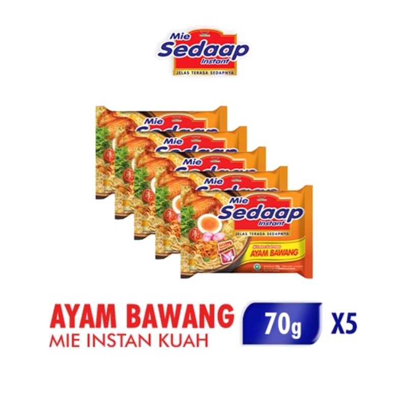 

N_S_Y Sedap Ayam Bawang 70gram x 5 bisa mix rebus lainnya