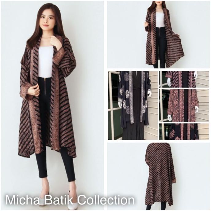 Outer batik paris: Long Cardigan
