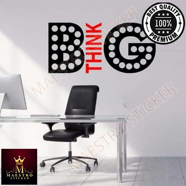 

M.STICKER Stiker Think Big Motivasi Sticker Dingding Kaca Rumah Kantor
