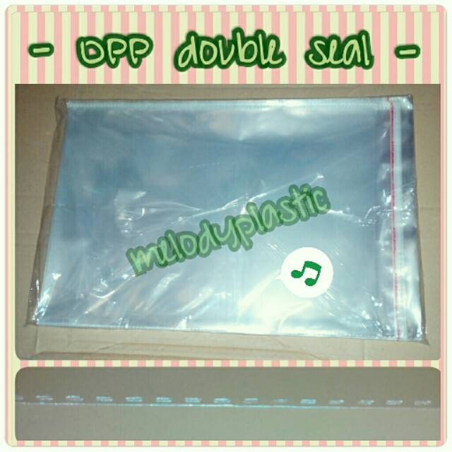 Plastik OPP 28x35 tebal double seal