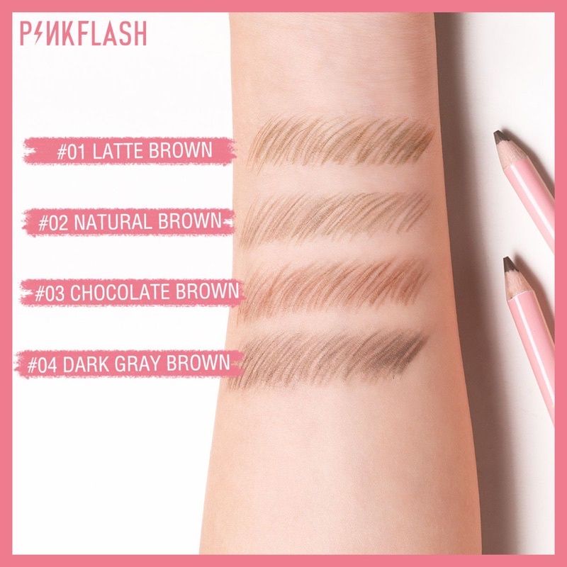 PINKFLASH EYEBROW PENCIL (PENSIL ALIS SERUT) (+2