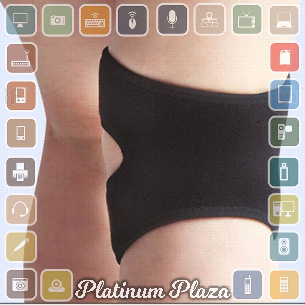 AOLIKES Pelindung Lutut Olahraga Fitness Knee Support Brace Guard - A-7130 - Black`2PG59B-