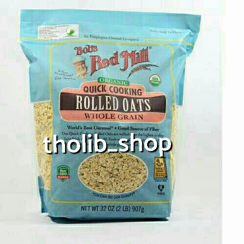 

Bob's red mill organic quick cooking rolled oats whole grain 907gr