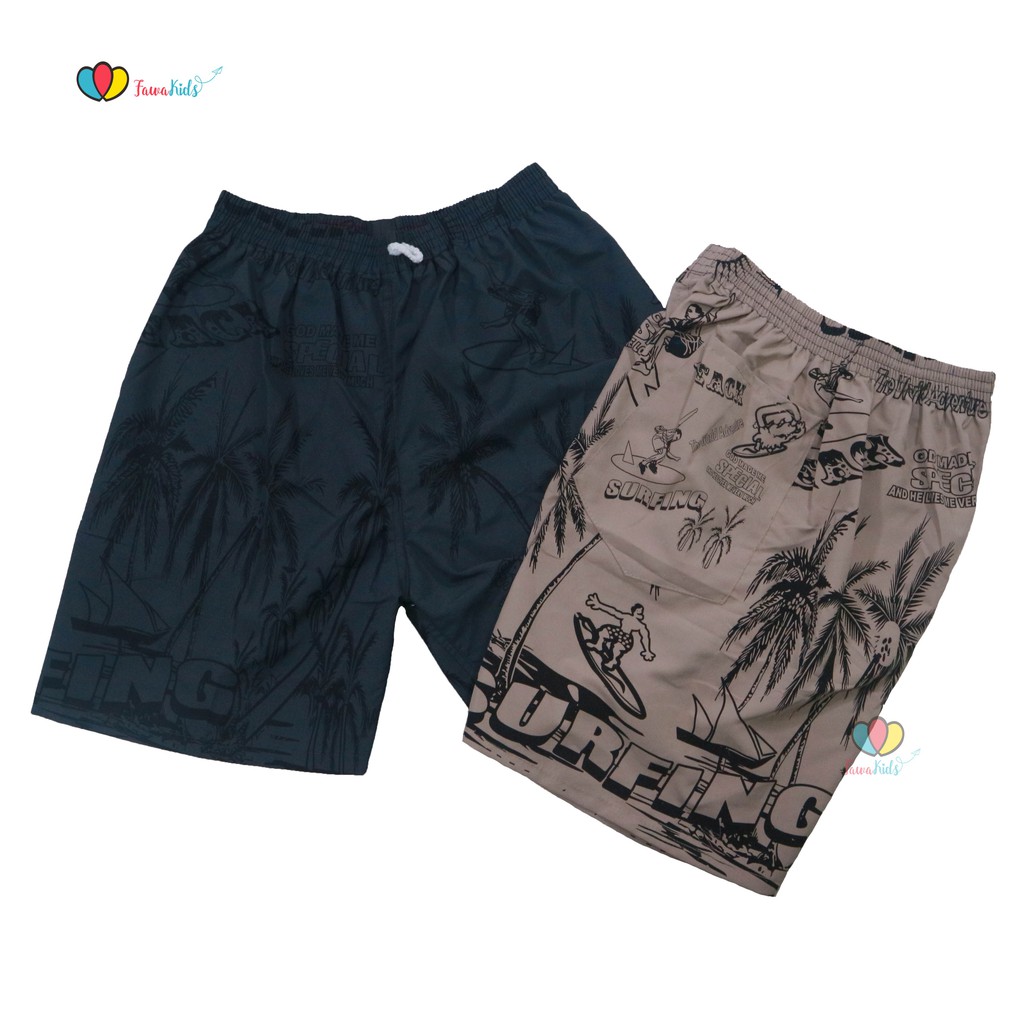 Celana Pantai Surfing Pria fit to XXL / 2 Size - Surfing Pants Hawai Santai Olahraga Boxer Pria