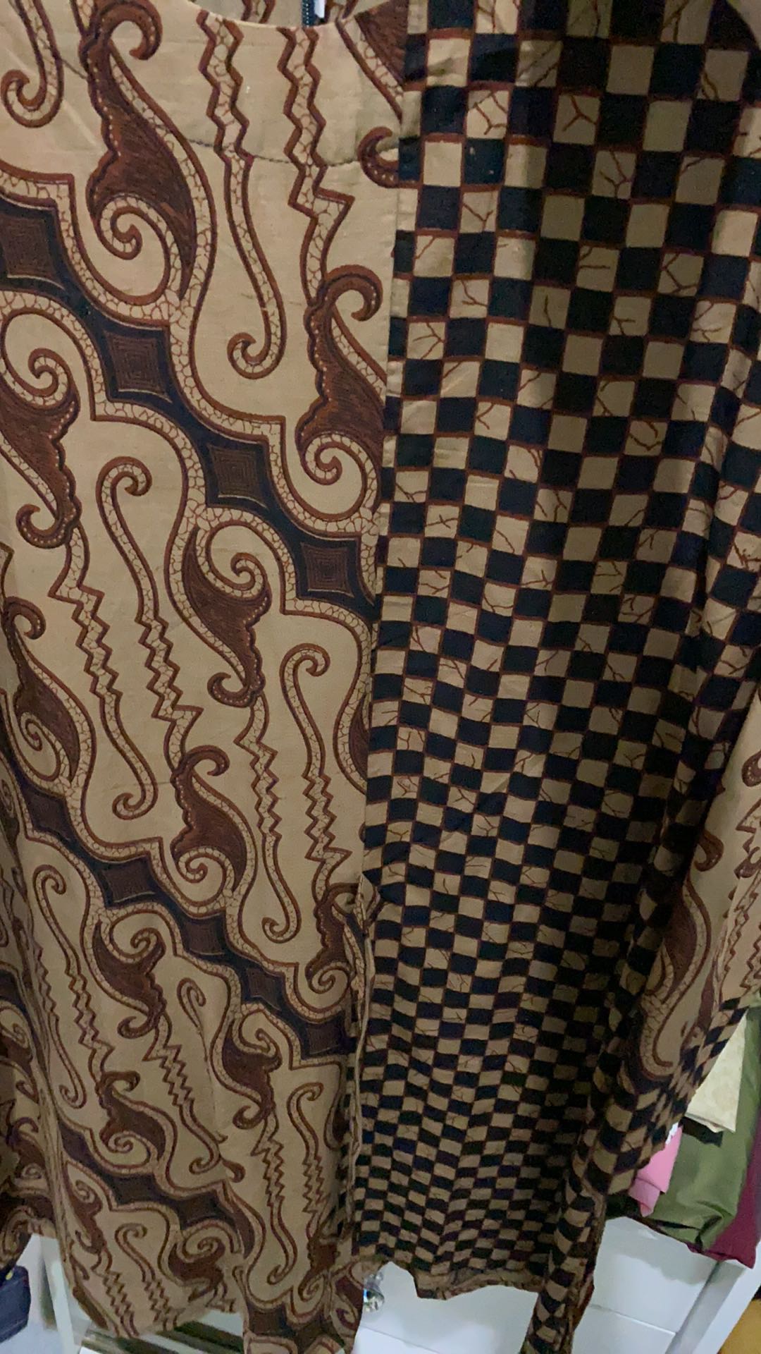 Tey-17 Batik Wanita Asj Sa Hrb026 Kenongo Kemeja Tosca Pendek