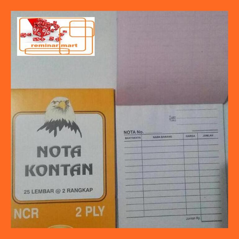 

474Srem Buku Nota Kecil 2 Rangkap Tipis Murah Cover Kuning Mrek Excelindo Repjd80E