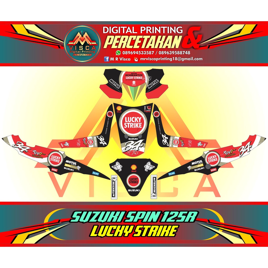 Sticker Decal Suzuki Spin125R Fullbody Decal Spin125 Fullbody