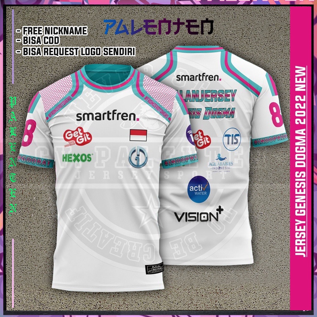 [RAYHAZ] - JERSEY GAME GENESIS DOGMA FULL PRINT TERBARU BISA PAKE NAMA SENDIRI