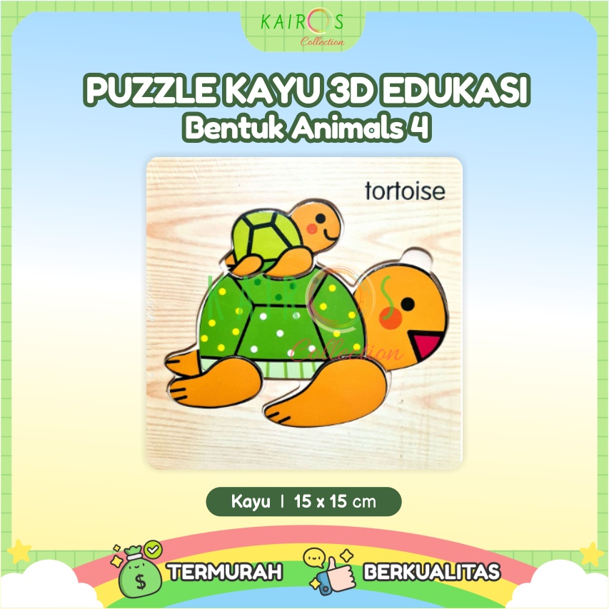 Puzzle Kayu Binatang Animal 4