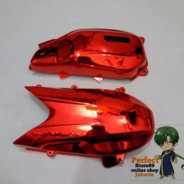 cover cvt chrome vario 150 vario 125 new led satu paket dengan cover hawa - Kanjeng Raden Variasi