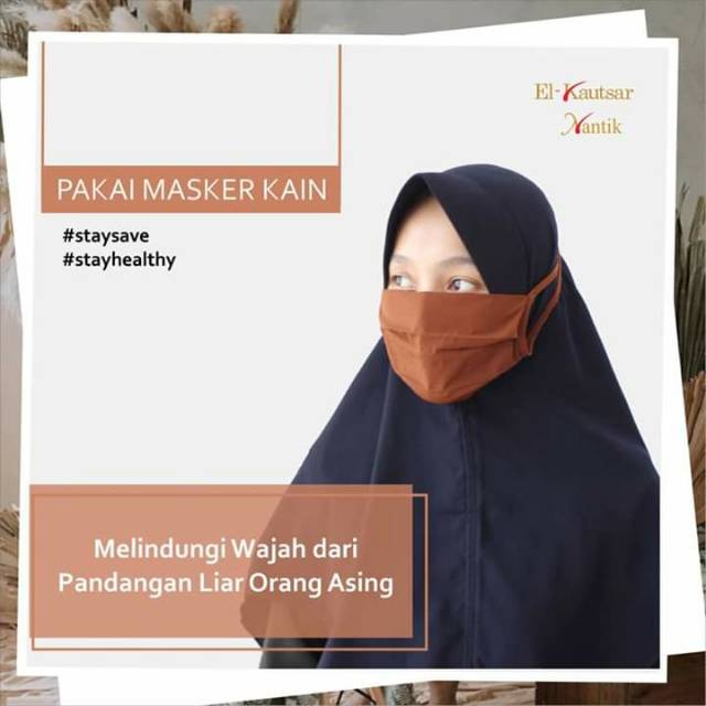 Masker Nantik / Masker Kain / Souvenir Pernikahan