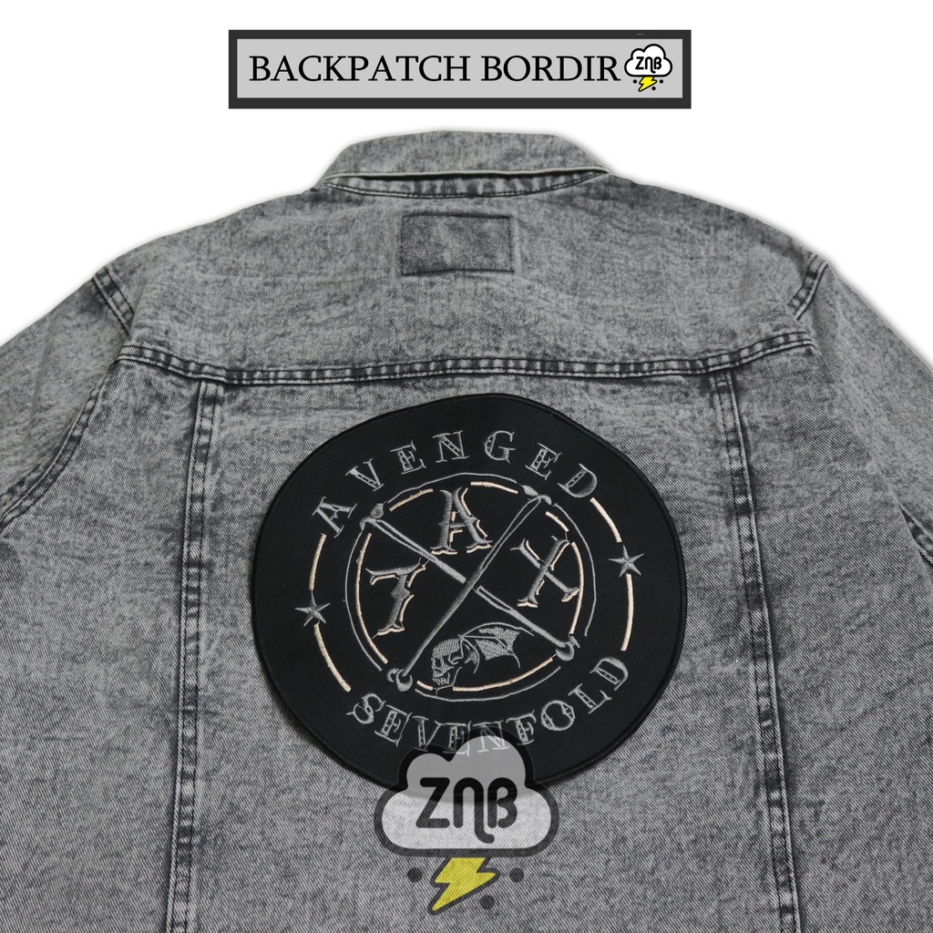 Backpatch bordir patch emblem tempelan patch musik avenged sevenfold