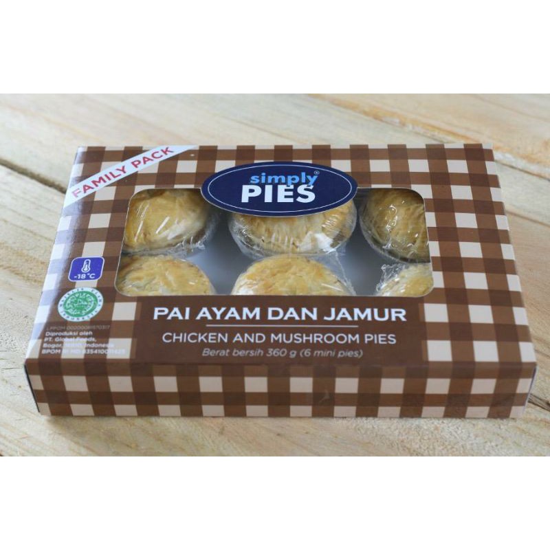 

Chicken and Mushroom Pies Family Pack FROZEN FOOD