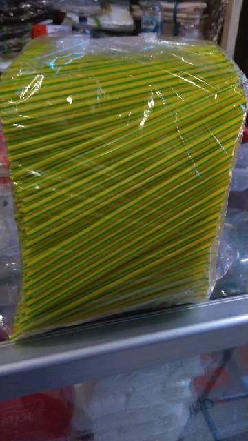 Sedotan TONG TJI sedotan kuning sedotan minuman tong tji sedotan kecil sedotan es