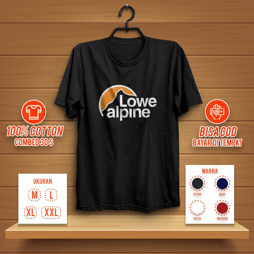 Kaos Outdoor Lowe Alpine Pakaian Gunung Kaus Pendaki Baju Distro