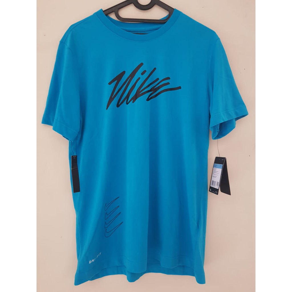 kaos pria nike original tee Project X baju BARU bk polo biru sz M RARE murah kasual bisa Y5ZQ