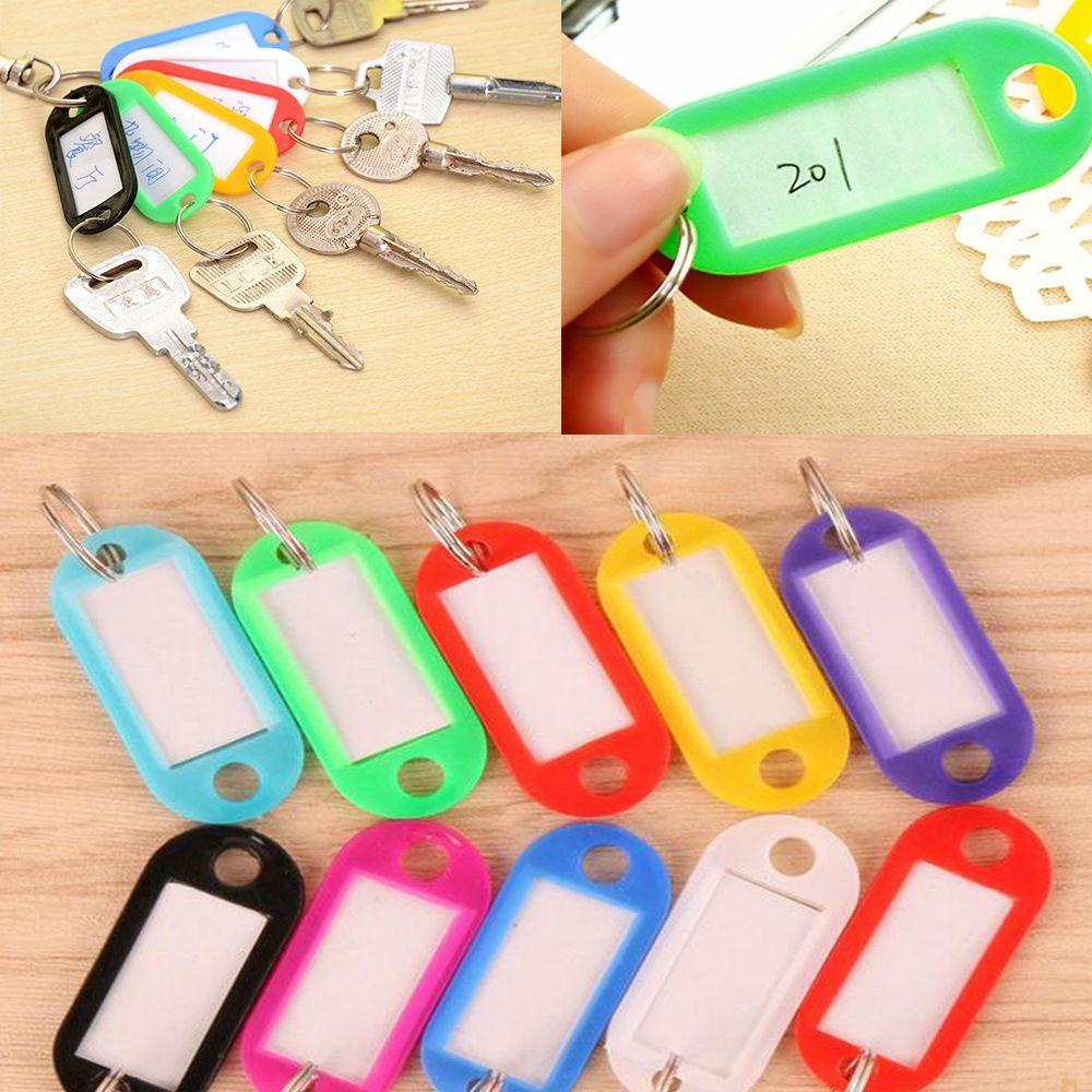 Nanas5/10pcs Gantungan Kunci New ID label Luggage Tag Jewelry