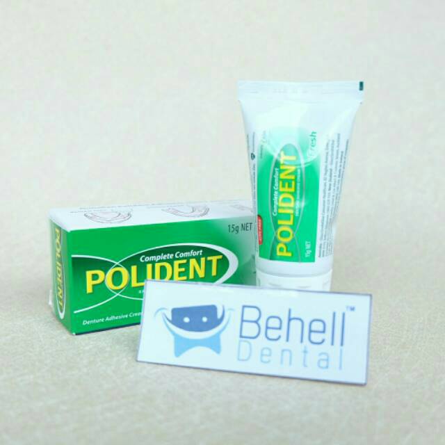 20gr POLIDENT KRIM PEREKAT GIGI TIRUAN - Lem Gigi Palsu Polident Adhesive Fresh 20 gr 20gram 20 gram