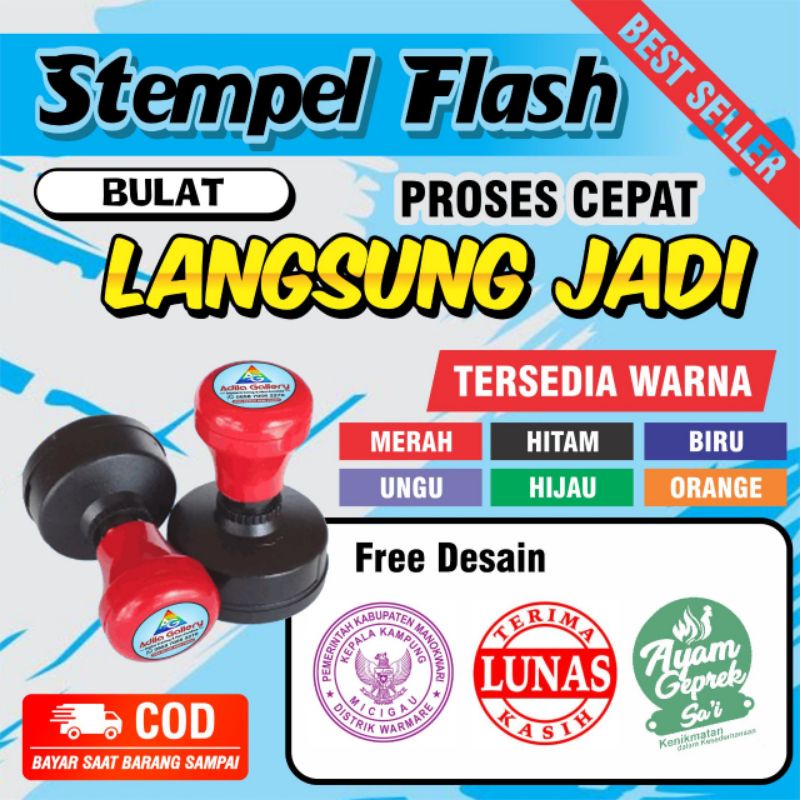

STEMPEL FLASH / STRMPEL BULAT / STEMPEL OVAL / STEMPEL WARNA / STEMPEL CUSTOM / STEMPEL LANGSUNG JADI