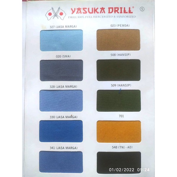 bahan celana/kain drill Japan drill