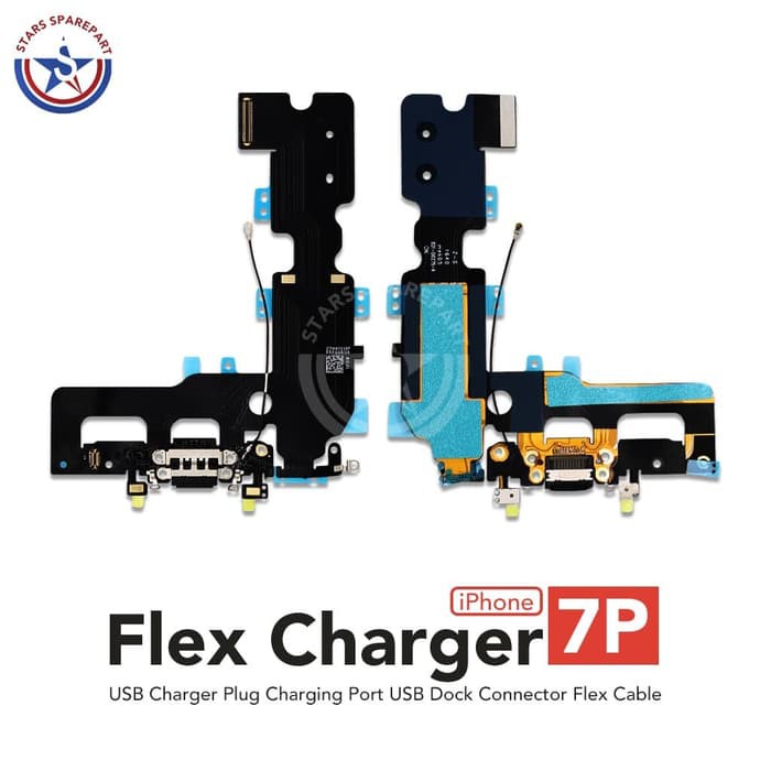iPhone 7 Plus Flexible Konektor Charger Charge Ori - Putih SSn1