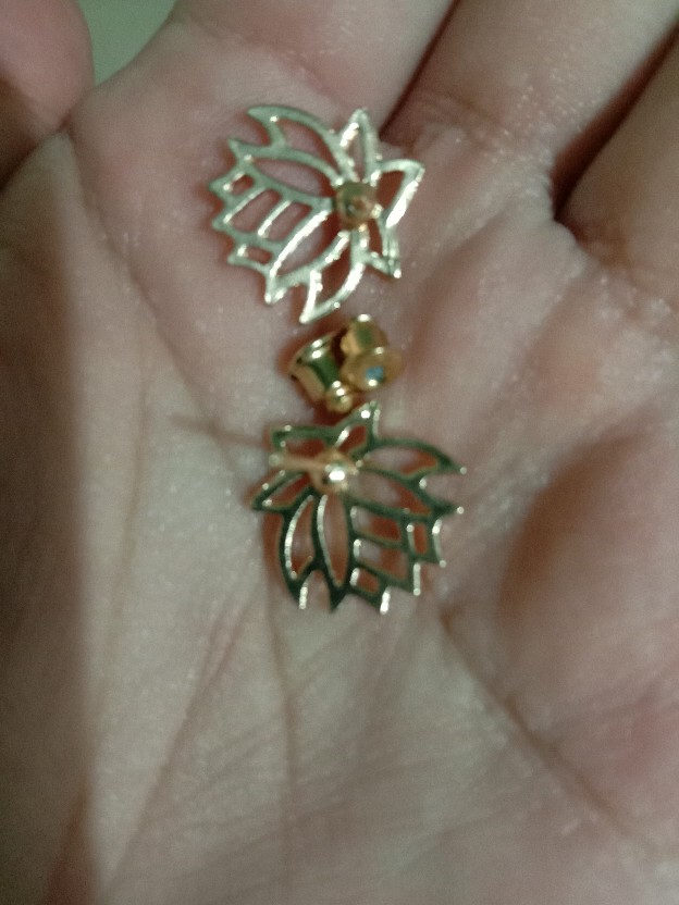 Anting Bunga Teratai Tanaman Bunga Perempuan Berongga Sederhana Dan Bergaya