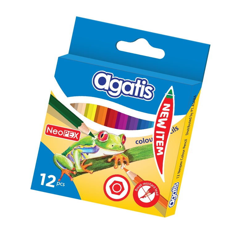 

AGATIS - Pensil Warna isi 12pcs Pendek