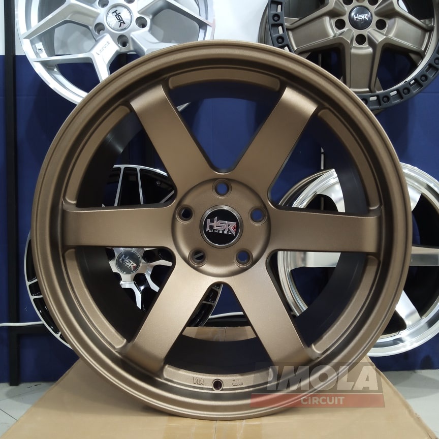Terbaru velg mobil murah ring 18 HSR wheel lubang 5x114,3 pelek mobil palang 6 lobang 5 lebar 9,5 Br
