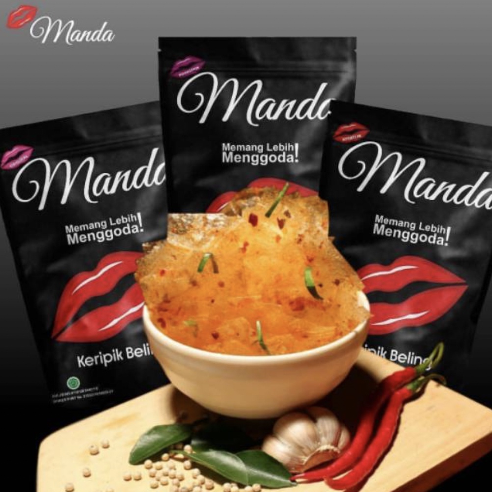 [TERMURAH!!] Manda Keripik Beling 120gr - Cemilan Enak Pedas Gurih