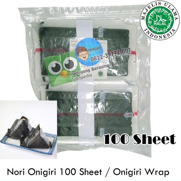 

favorit] Triangle Onigiri Sushi Nori 100 Sheet Halal MUI | Nori Onigiri