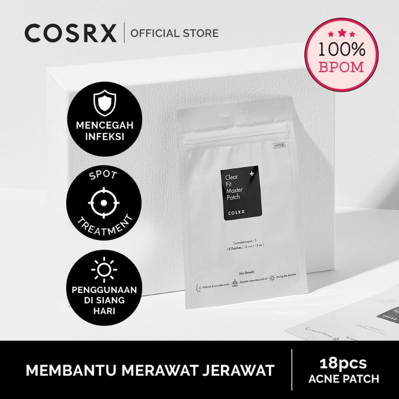 COSRX Clear Fit Master Patch - Sticker Jerawat untuk Siang Hari (18 Patch)