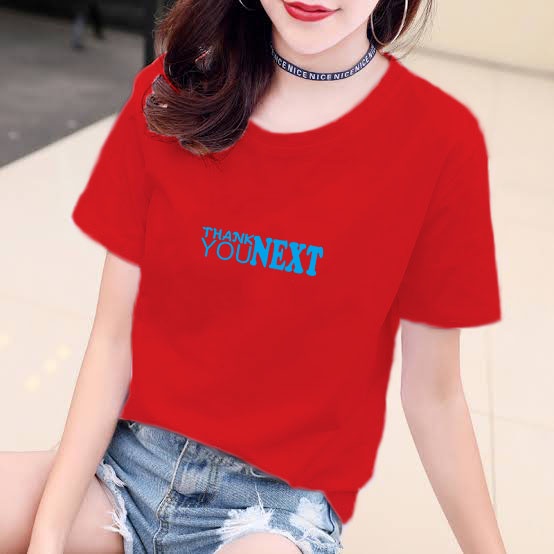 YOURSTYLE1119 - KAOS THANK YOU NEXT BAJU KAOS WANITA DISTRO UNISEX OVERSIZE JUMBO KEKINIAN TERLARIS