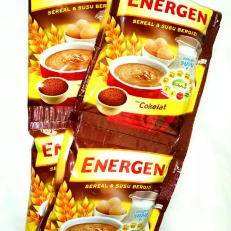

Hemat 5 Sachet Energen Rasa Coklat Kemasan Baru @ 34 Gram