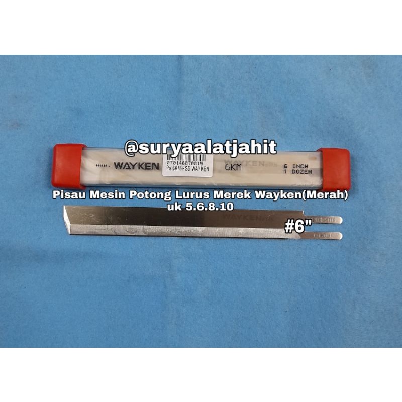 Pisau Mesin Potong Lurus Merek Wayken (Merah)