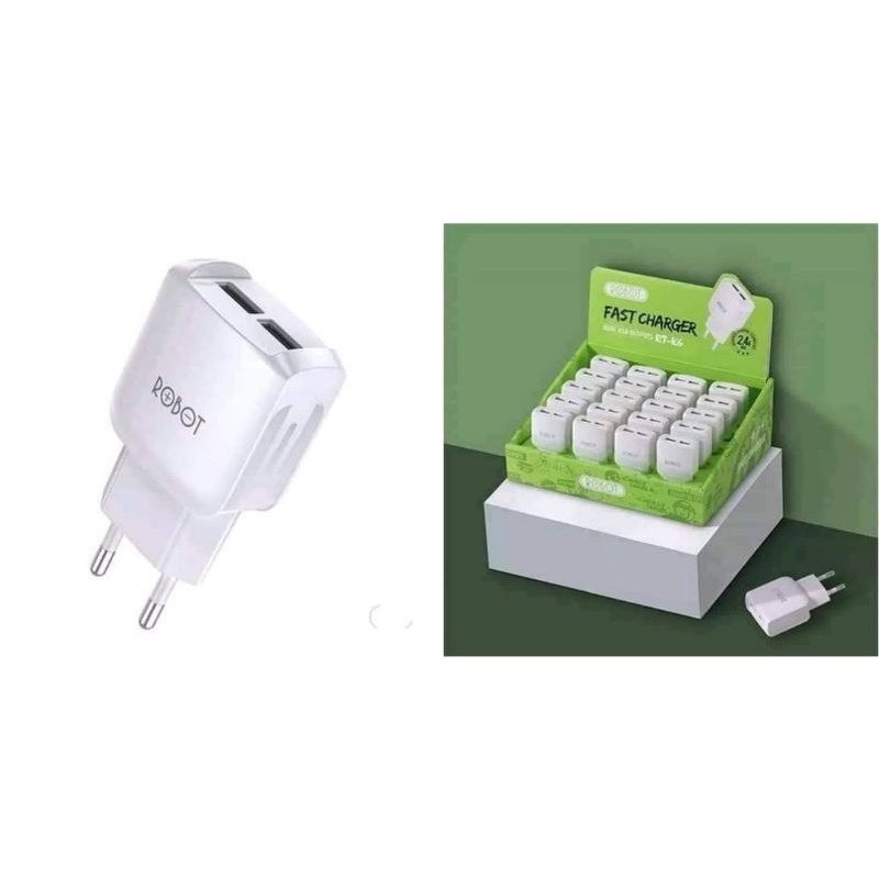 CHARGER ADAPTOR ROBOT DUAL USB